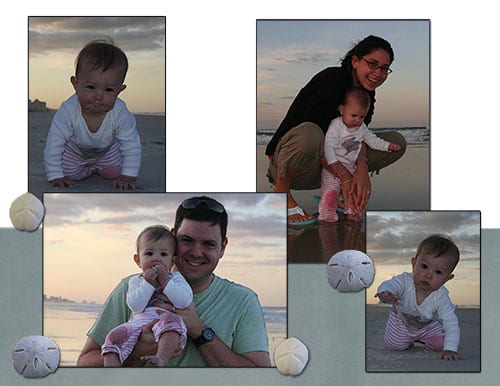 Beach Baby (left side of spread)